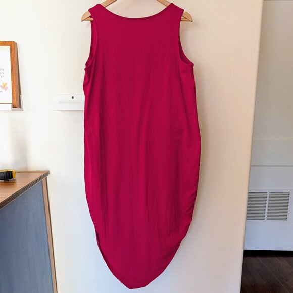 Universal Standard Geneva Dress Sleeveless S 14-16 Cerise Fuschia Hot Pink - Picture 4 of 5